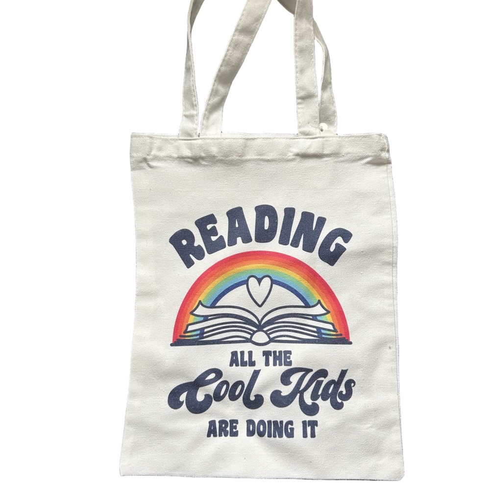 Reading: All the Cool Kids Are Doing It Bookish Tote Bag NWT